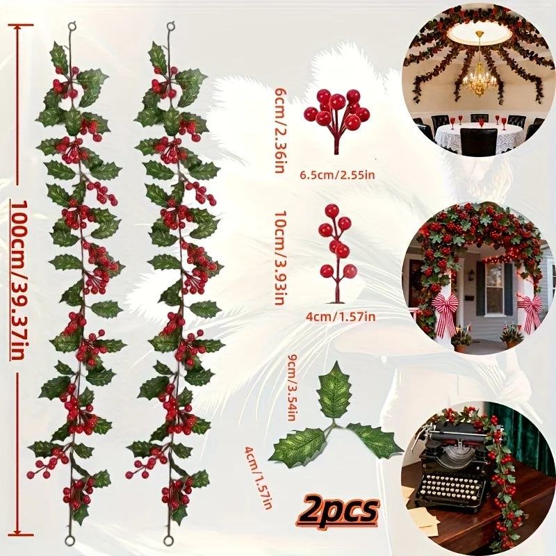 Berry Merry: 2-Pack Winterberry Christmas Garland
