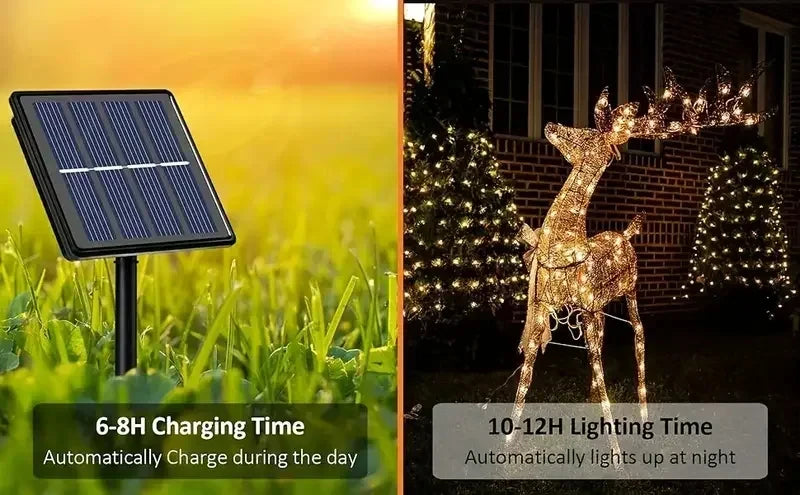 Twinkle Mode: 8-Mode Solar Fairy Lights