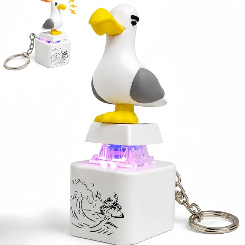 Seagull Sound Button Keychain