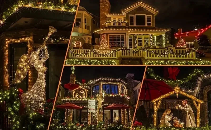 Twinkle Mode: 8-Mode Solar Fairy Lights