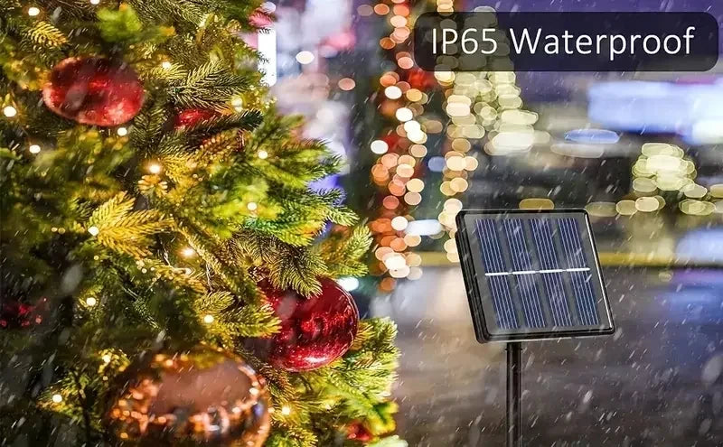 Twinkle Mode: 8-Mode Solar Fairy Lights