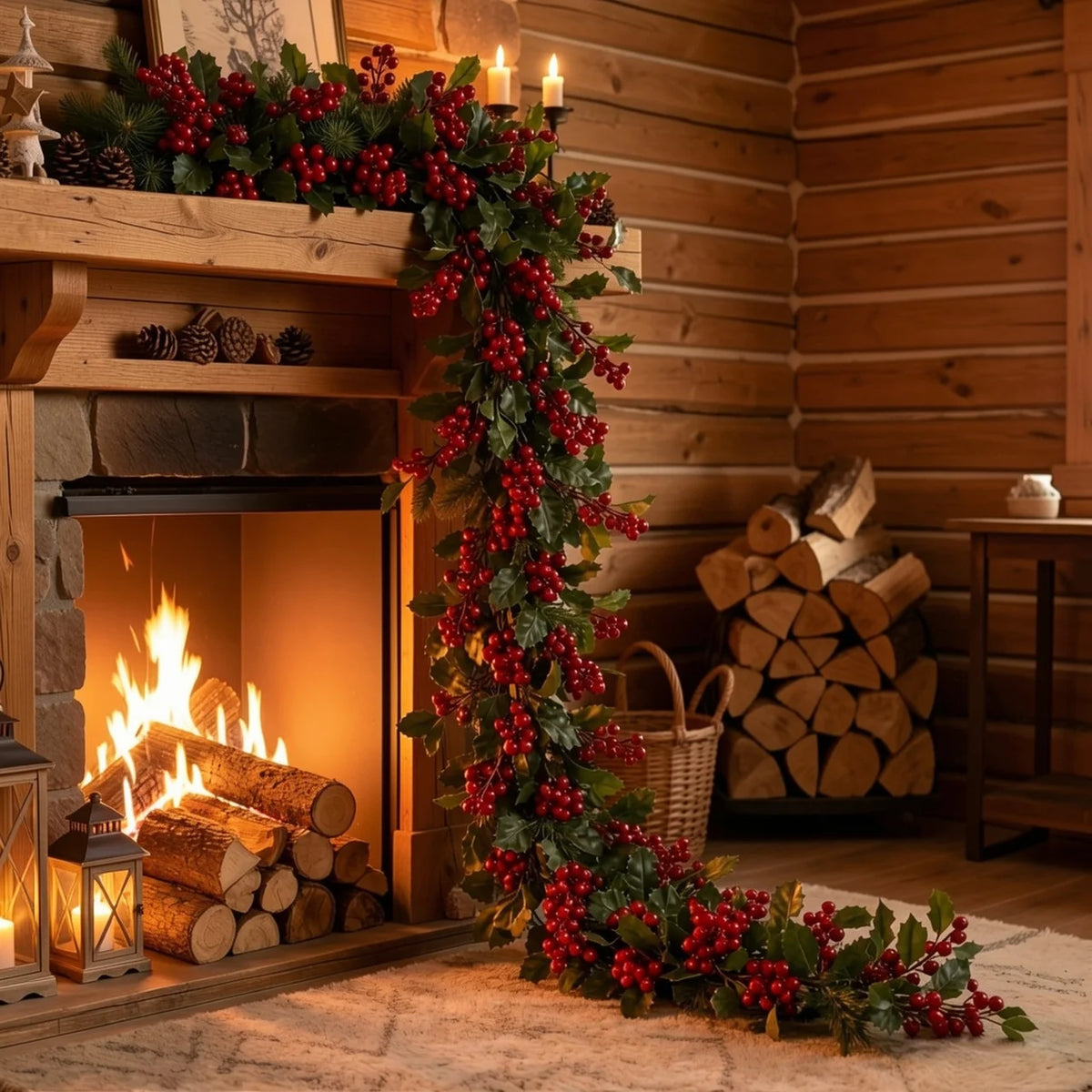 Berry Merry: 2-Pack Winterberry Christmas Garland