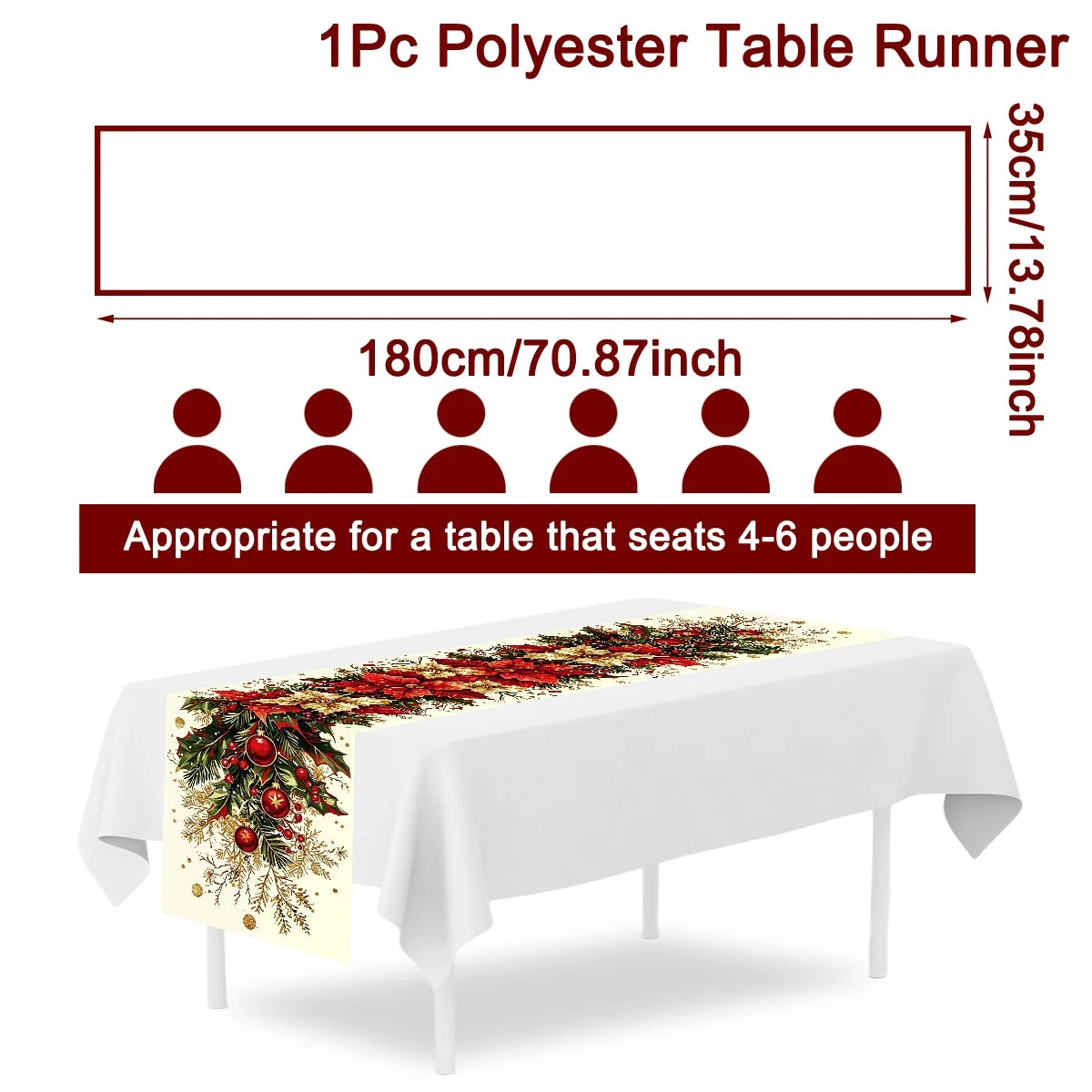 Retro Christmas Table Runner