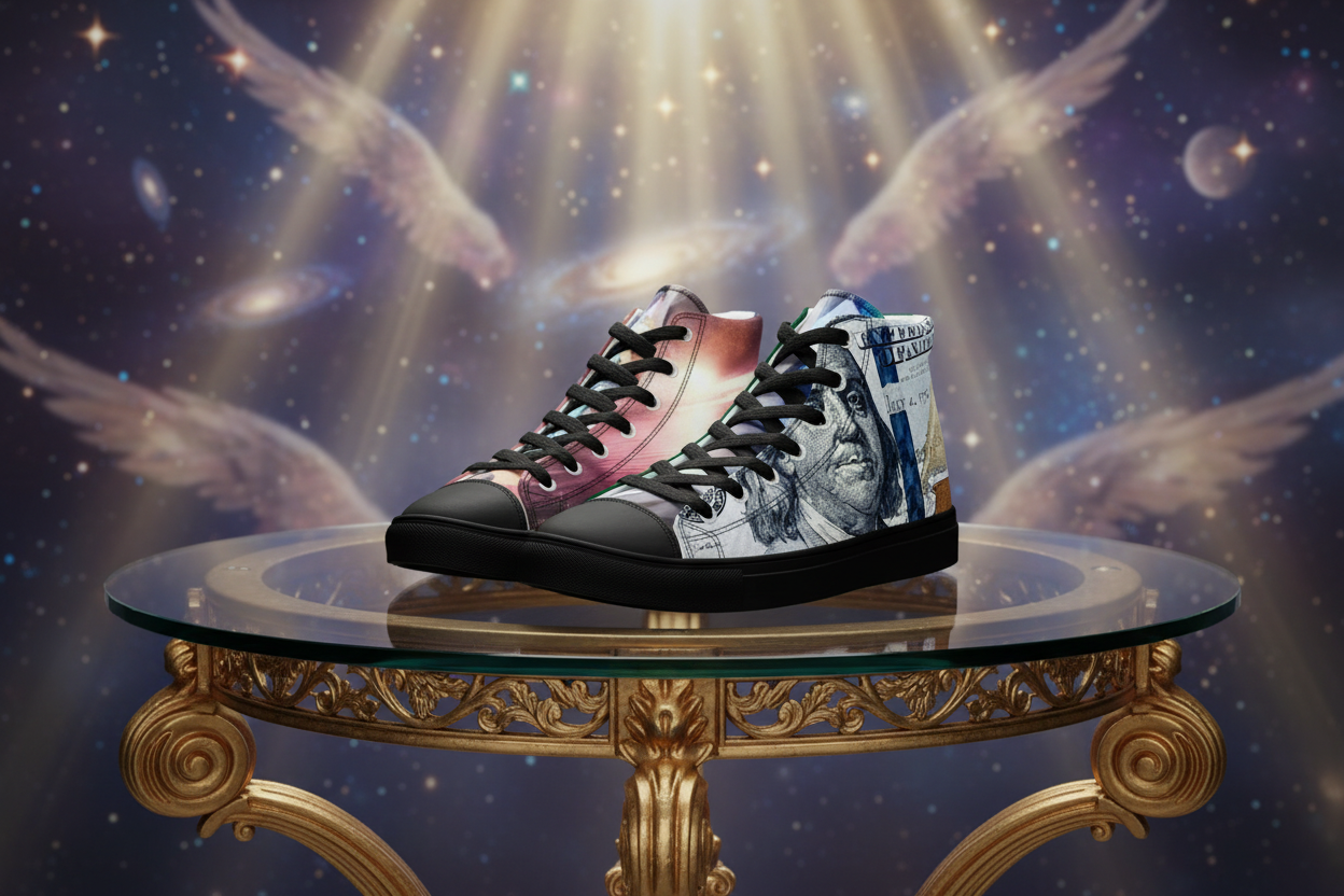 Men’s high top canvas shoes