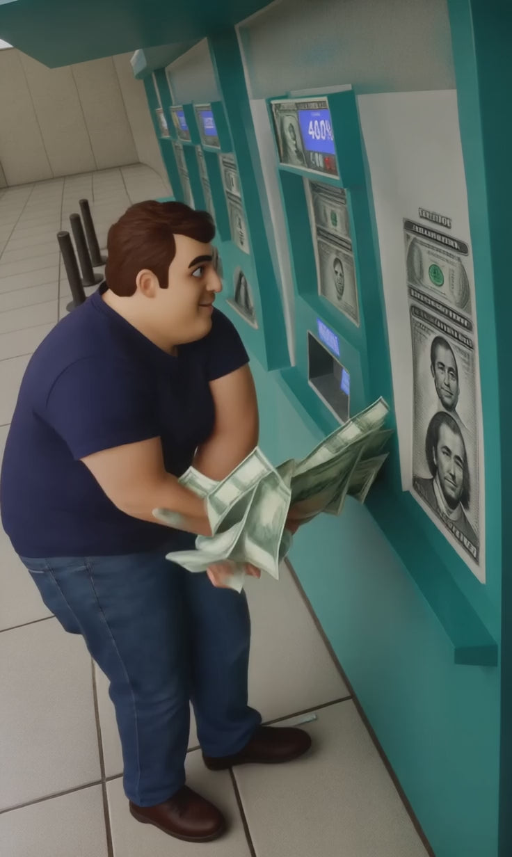Money Machine: the video that plays when you scan the QR code on these sneakers and the matching jersey